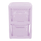 Plastic Rectangle Storage Basket - Purple, 9.4x11.4x13.0"