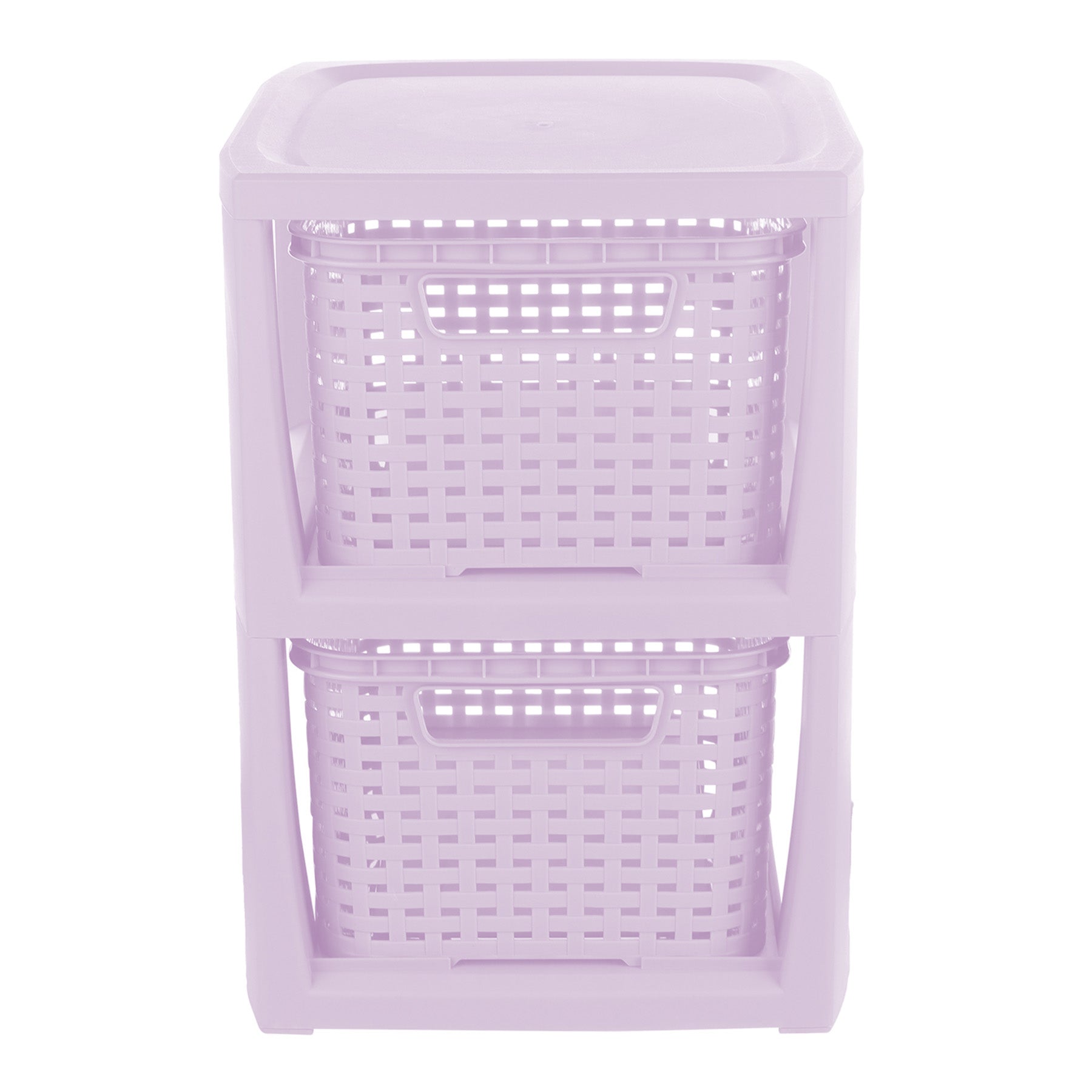 Plastic Rectangle Storage Basket - Purple, 9.4x11.4x13.0"