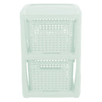 Plastic Rectangle Storage Basket - Green, 9.4x11.4x13.0"