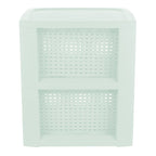 Plastic Rectangle Storage Basket - Green, 9.4x11.4x13.0"