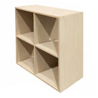 Faux Wood Storage Basket - Natural, 24.0x11.6x24.0"