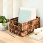 Abaca Rectangle Storage Basket - Natural, 13.0x8.0x7.0"