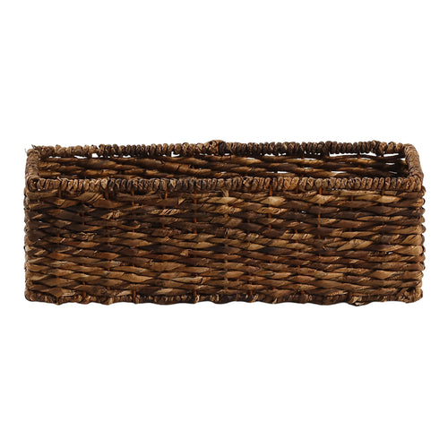 Abaca Rectangle Storage Basket - Natural, 16.0x6.0x6.5"