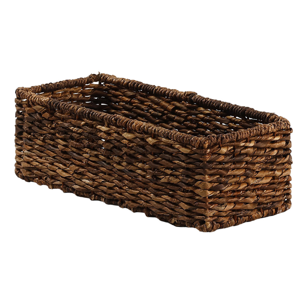 Abaca Rectangle Storage Basket - Natural, 16.0x6.0x6.5"