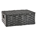 Paper Rectangle Storage Basket - Black, 13.0x11.0x5.0"
