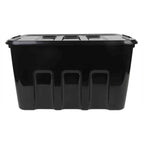 Plastic Storage Basket - Black, 22.0x16.7x12.2"