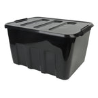 Plastic Storage Basket - Black, 22.0x16.7x12.2"