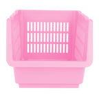 Plastic Rectangle Storage Basket - Pink, 13.8x9.3x7.9"