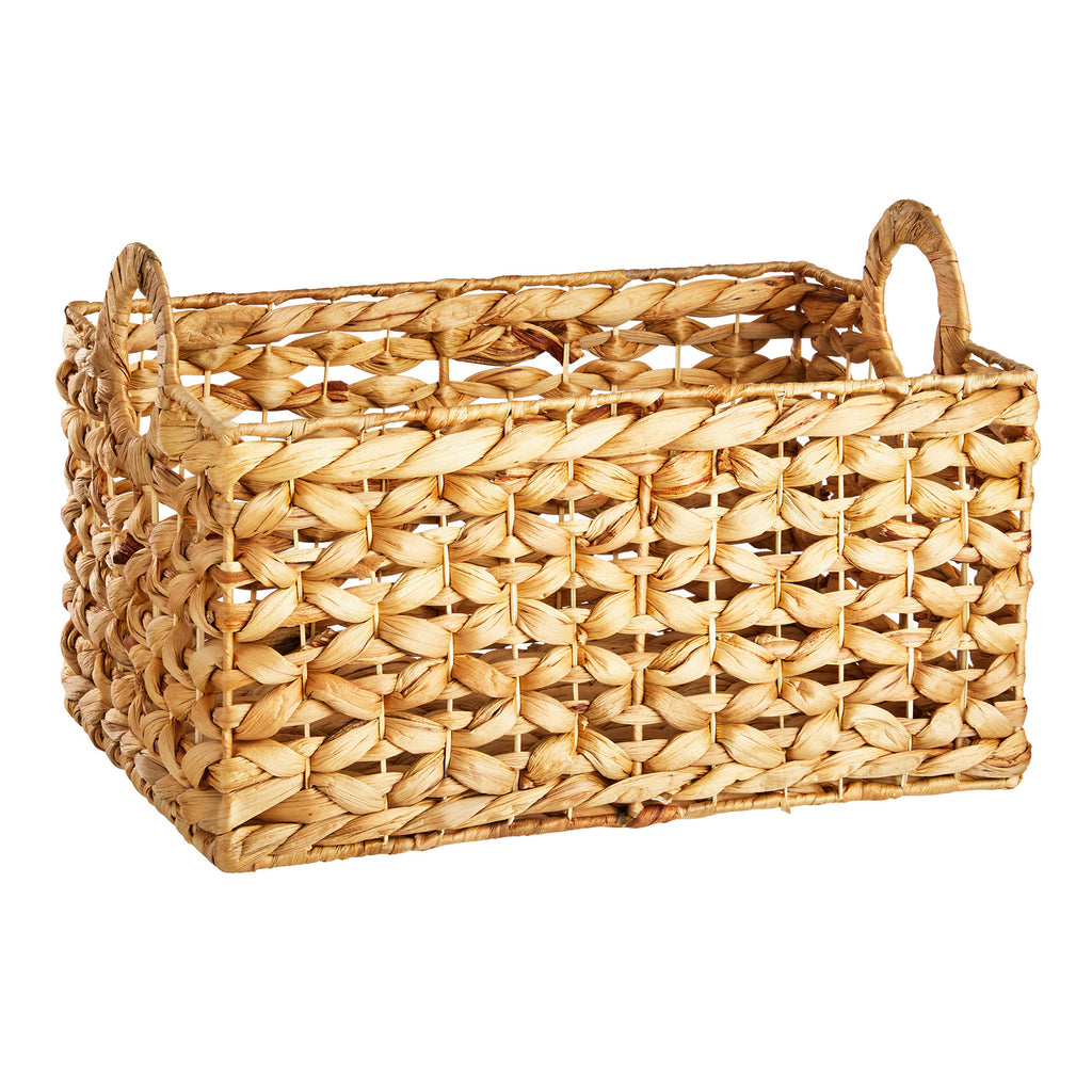 Wicker Rectangle Storage Basket - Neutral, 15.0x10.0x8.0"