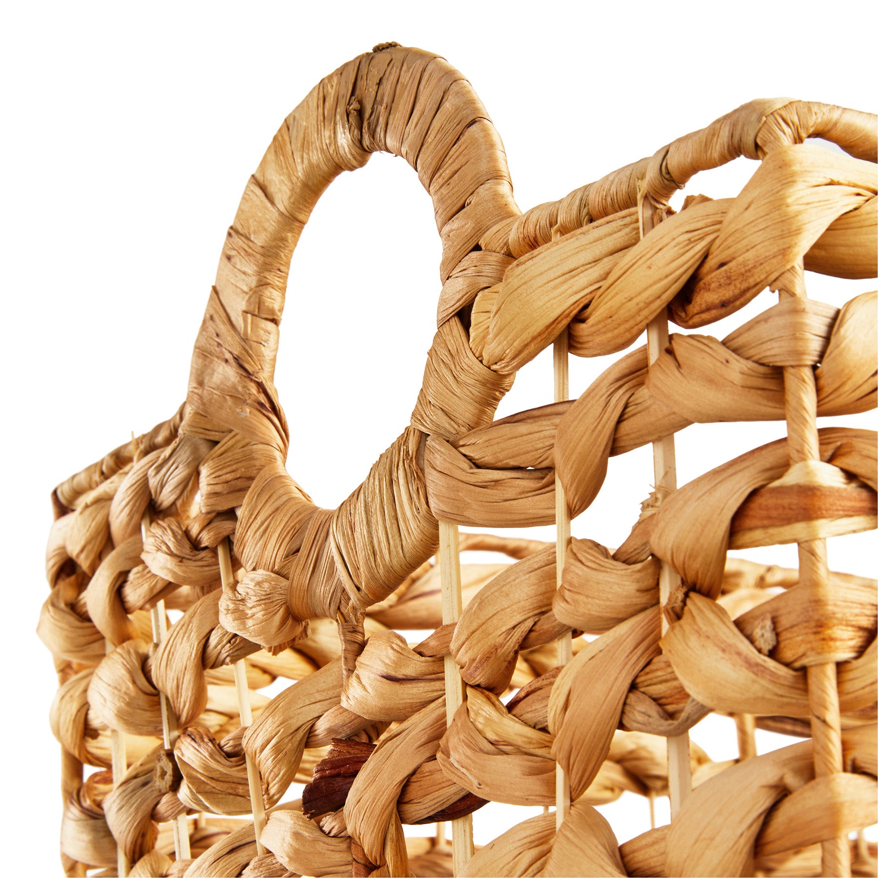 Wicker Rectangle Storage Basket - Neutral, 15.0x10.0x8.0"