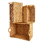 Wicker Rectangle Storage Basket - Neutral, 15.0x10.0x8.0"