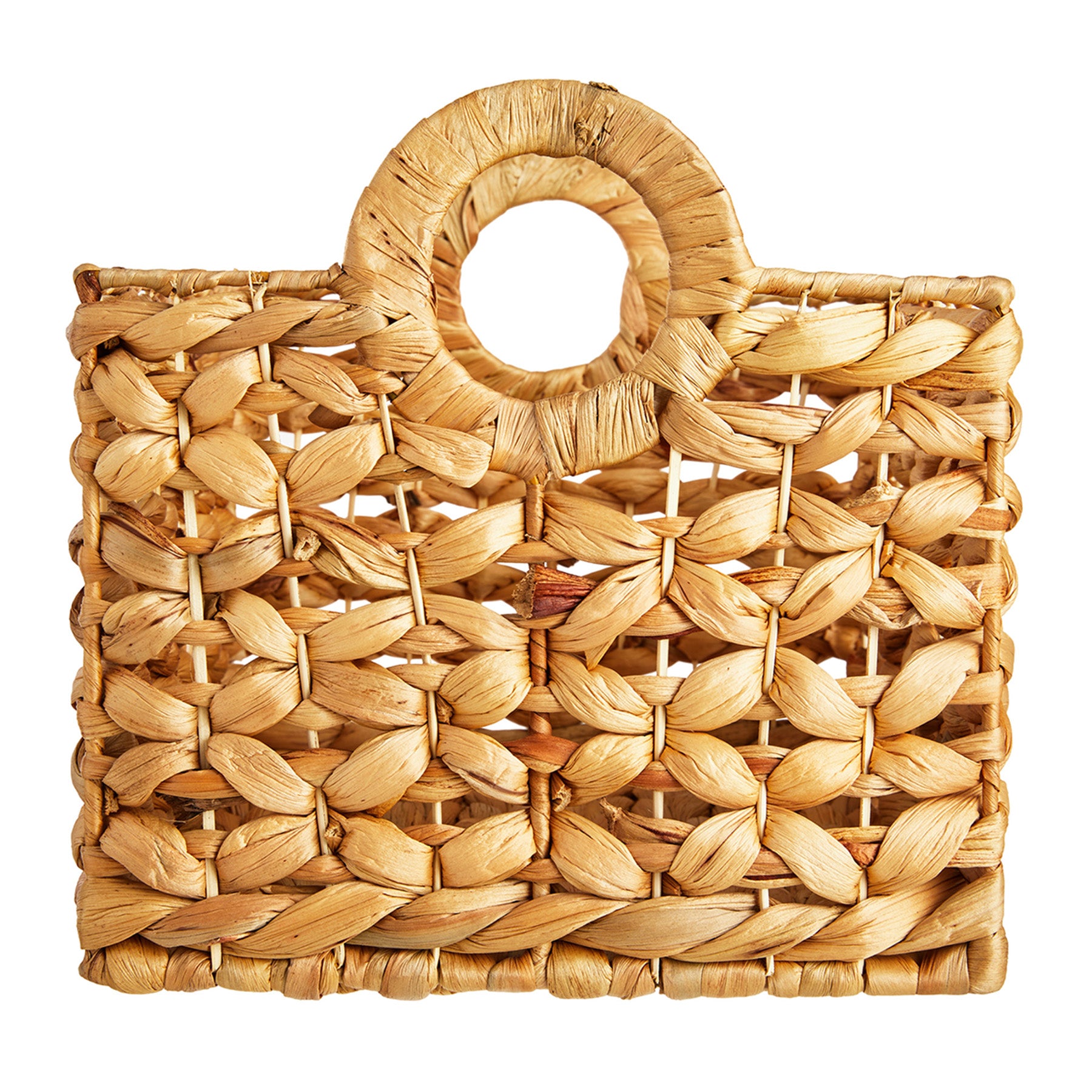 Wicker Rectangle Storage Basket - Neutral, 15.0x10.0x8.0"