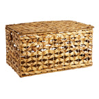Wicker Rectangle Storage Basket - Neutral, 17.0x12.0x9.5"