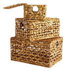 Wicker Rectangle Storage Basket - Neutral, 17.0x12.0x9.5"