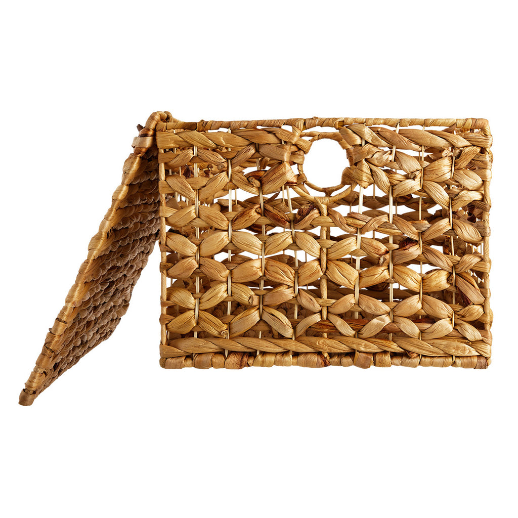 Wicker Rectangle Storage Basket - Neutral, 17.0x12.0x9.5"