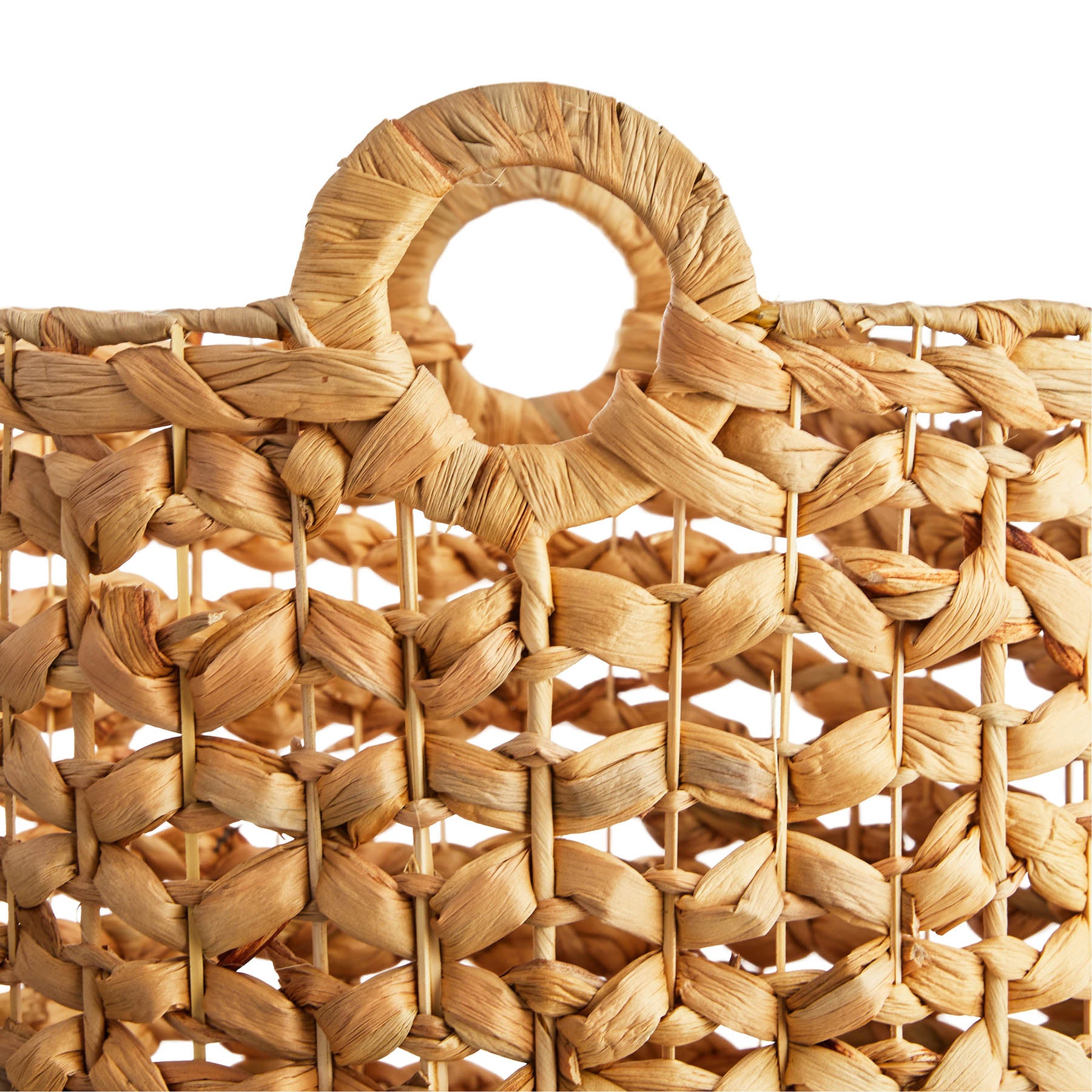 Wicker Round Storage Basket - Neutral, 17.0x17.0x14.0"