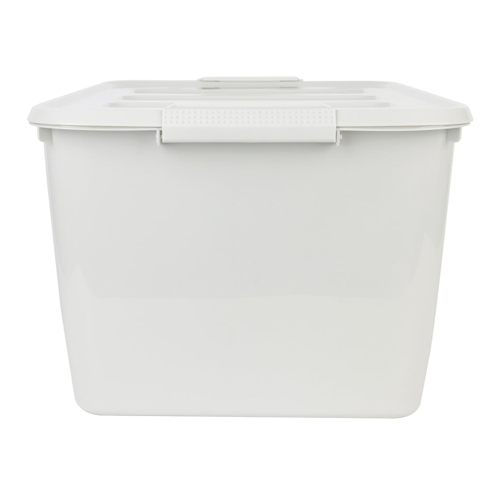 Plastic Storage Basket - Grey, 22.0x16.7x12.2"
