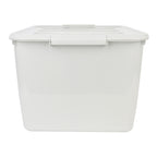 Plastic Storage Basket - Grey, 22.0x16.7x12.2"