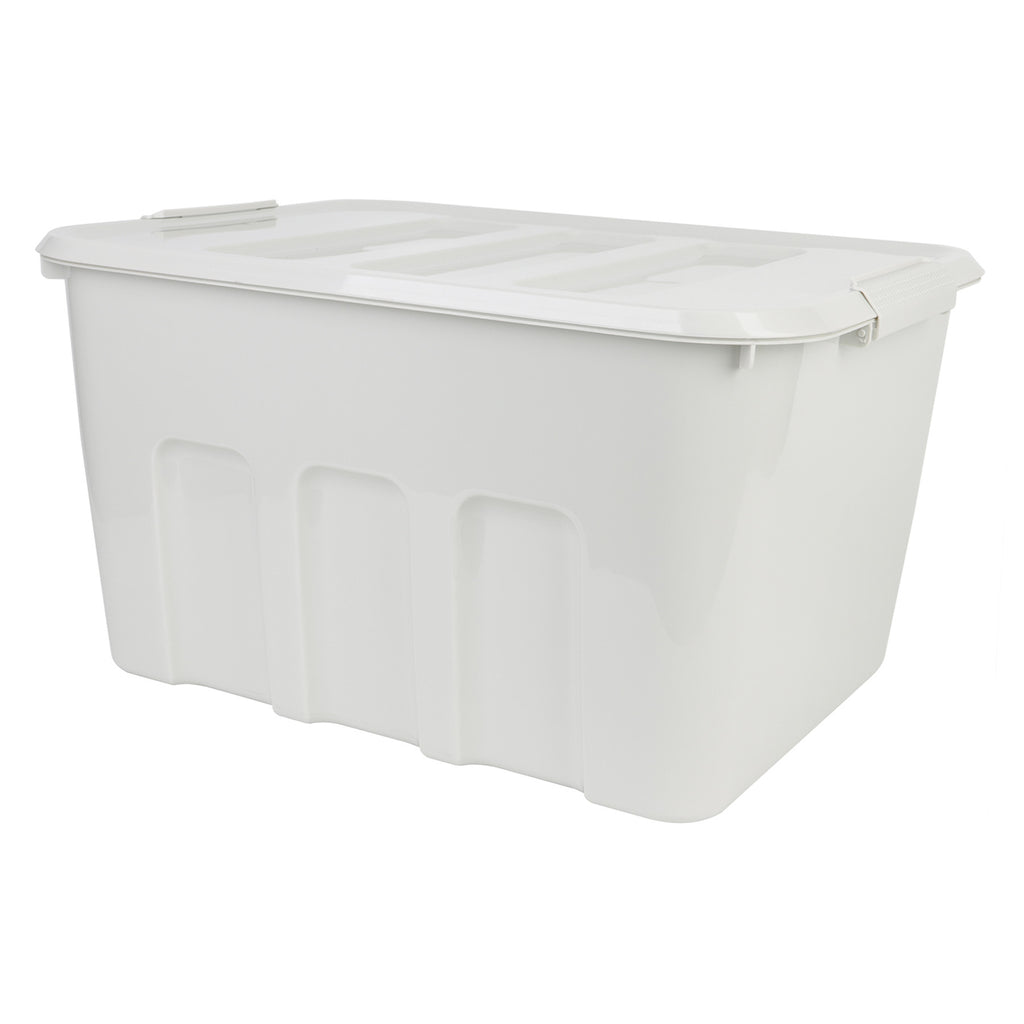 Plastic Storage Basket - Grey, 22.0x16.7x12.2"