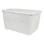 Plastic Storage Basket - Grey, 22.0x16.7x12.2"