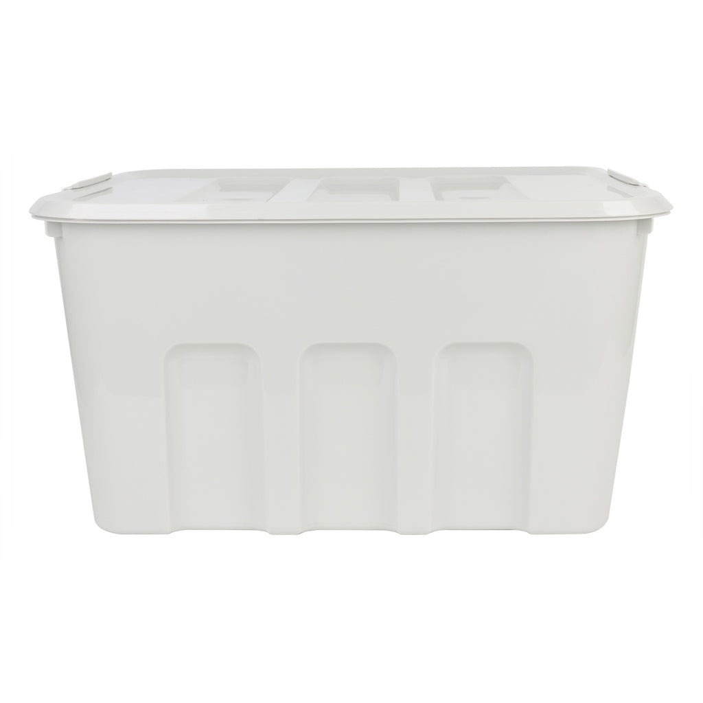 Plastic Storage Basket - Grey, 22.0x16.7x12.2"