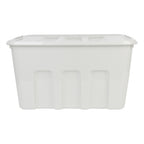 Plastic Storage Basket - Grey, 22.0x16.7x12.2"
