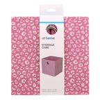 Fabric Storage Basket - Pink, 10.6x10.6x10.6"