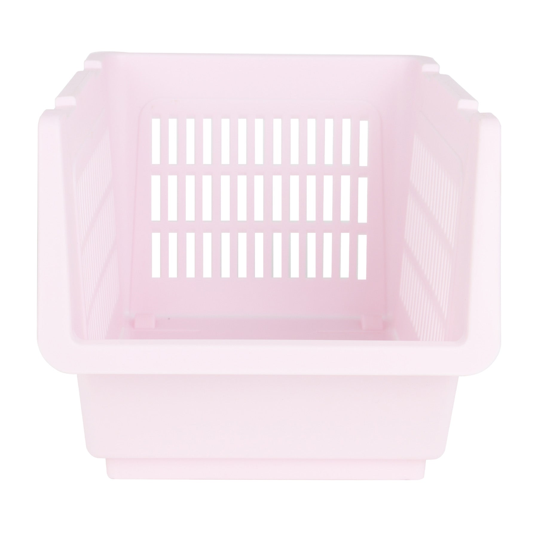 Plastic Rectangle Storage Basket - Pink, 13.8x9.3x7.9"