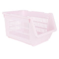 Plastic Rectangle Storage Basket - Pink, 13.8x9.3x7.9"