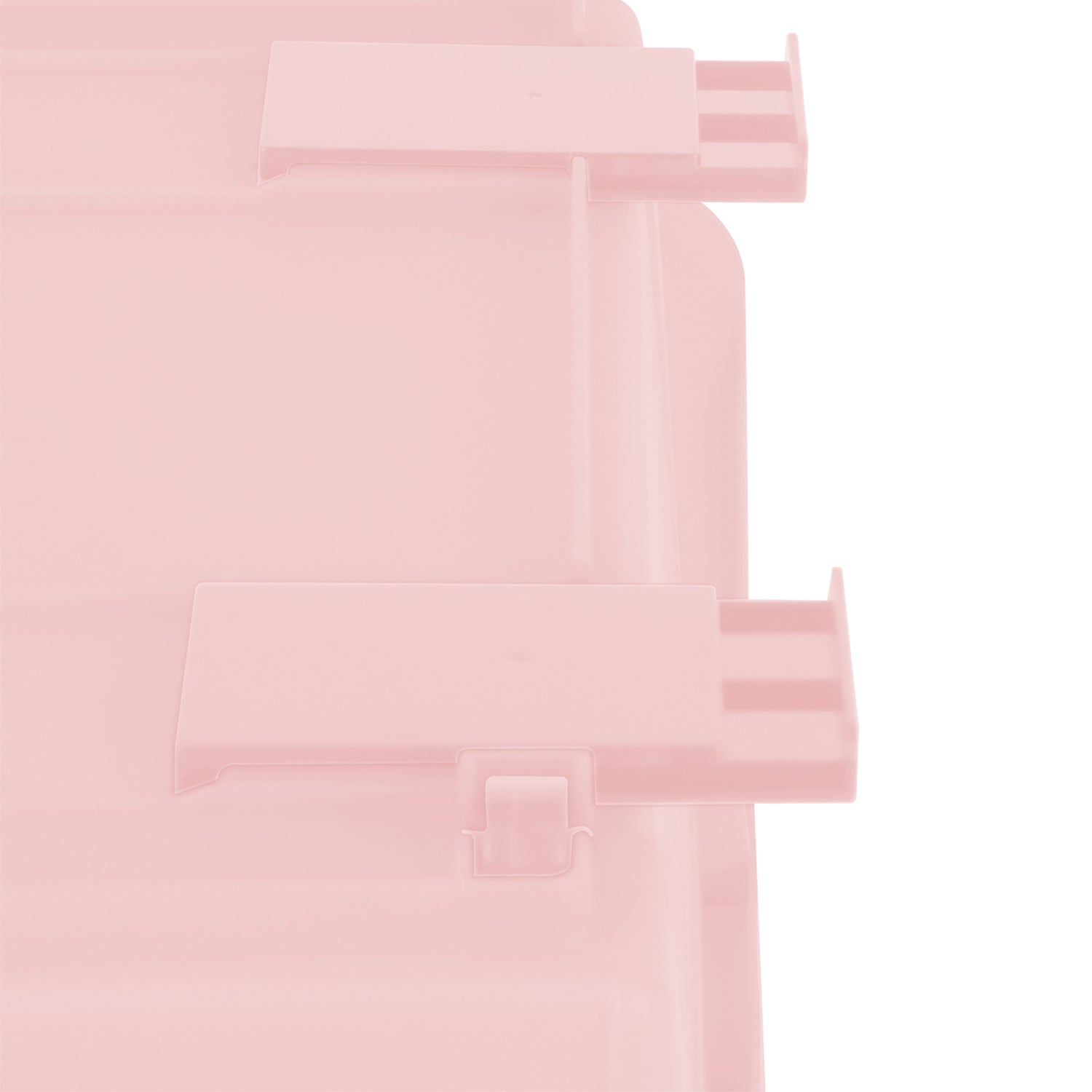 Plastic Rectangle Storage Basket - Pink, 13.8x9.3x7.9"