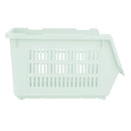 Plastic Rectangle Storage Basket - Green, 13.8x9.3x7.9"