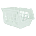 Plastic Rectangle Storage Basket - Green, 13.8x9.3x7.9"