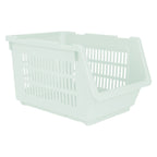 Plastic Rectangle Storage Basket - Green, 13.8x9.3x7.9"