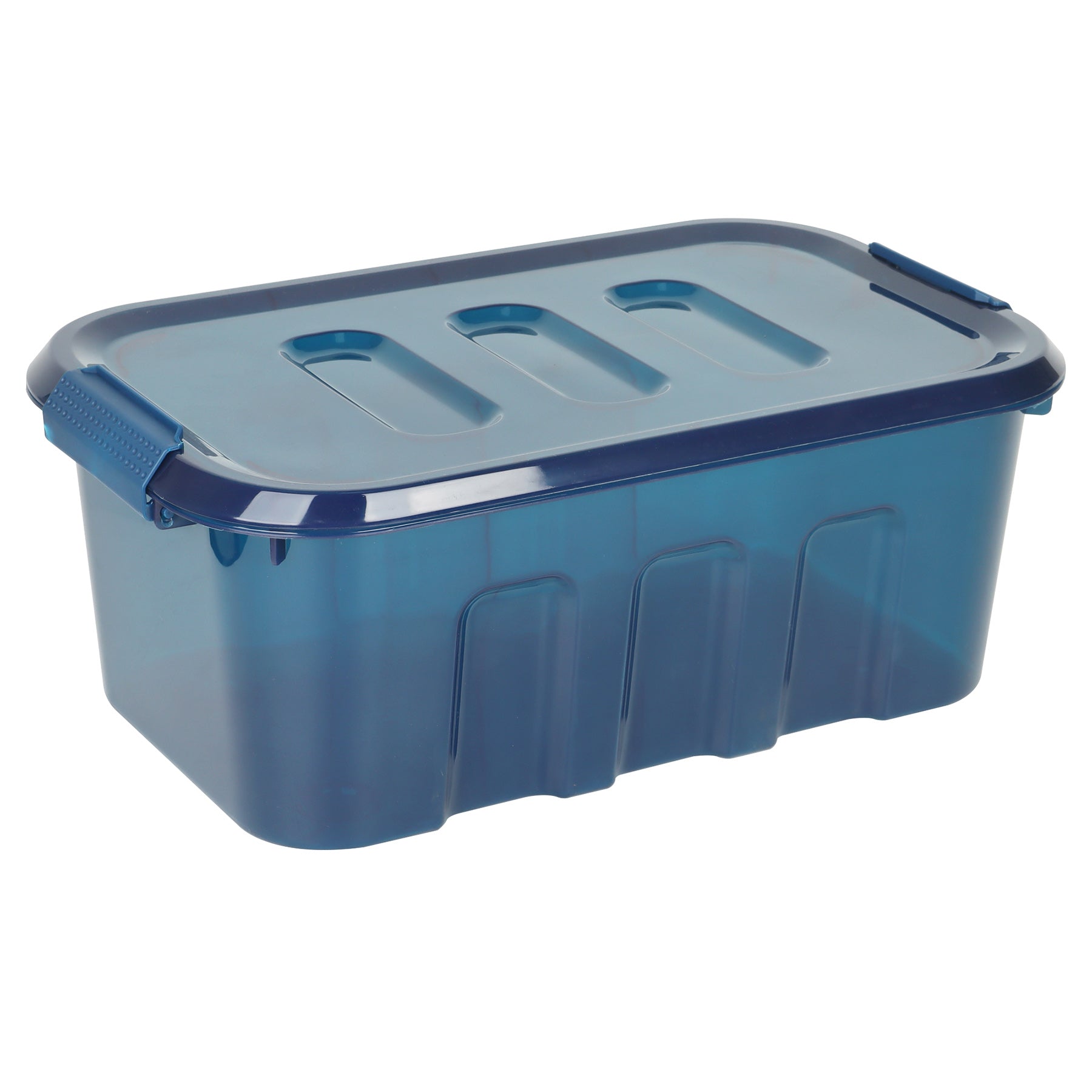 Plastic Storage Basket - Blue, 16.7x10.0x6.3"
