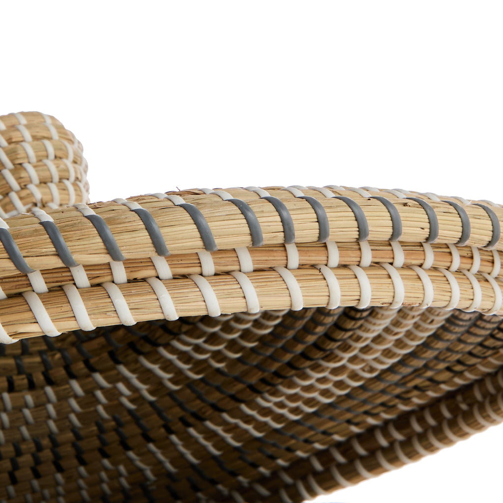 Seagrass Round Storage Basket - Multi, 19.8x19.7x24.9"