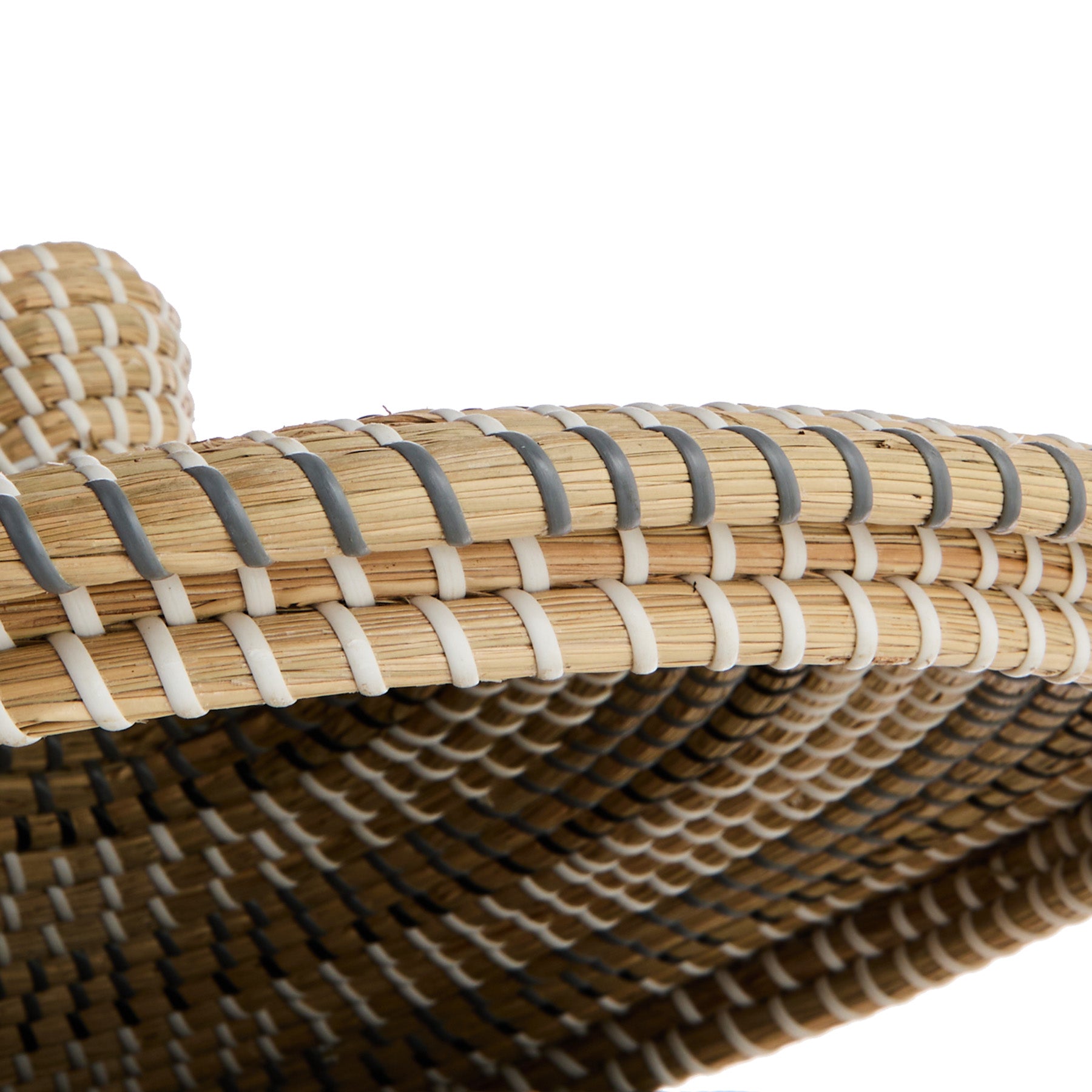Seagrass Round Storage Basket - Multi, 19.8x19.7x24.9"