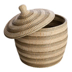 Seagrass Round Storage Basket - Multi, 19.8x19.7x24.9"