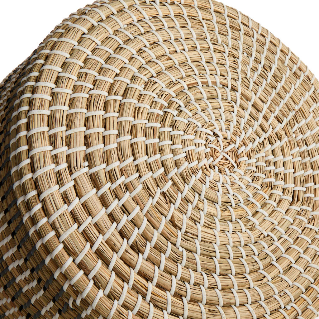Seagrass Round Storage Basket - Multi, 17.0x17.0x23.4"
