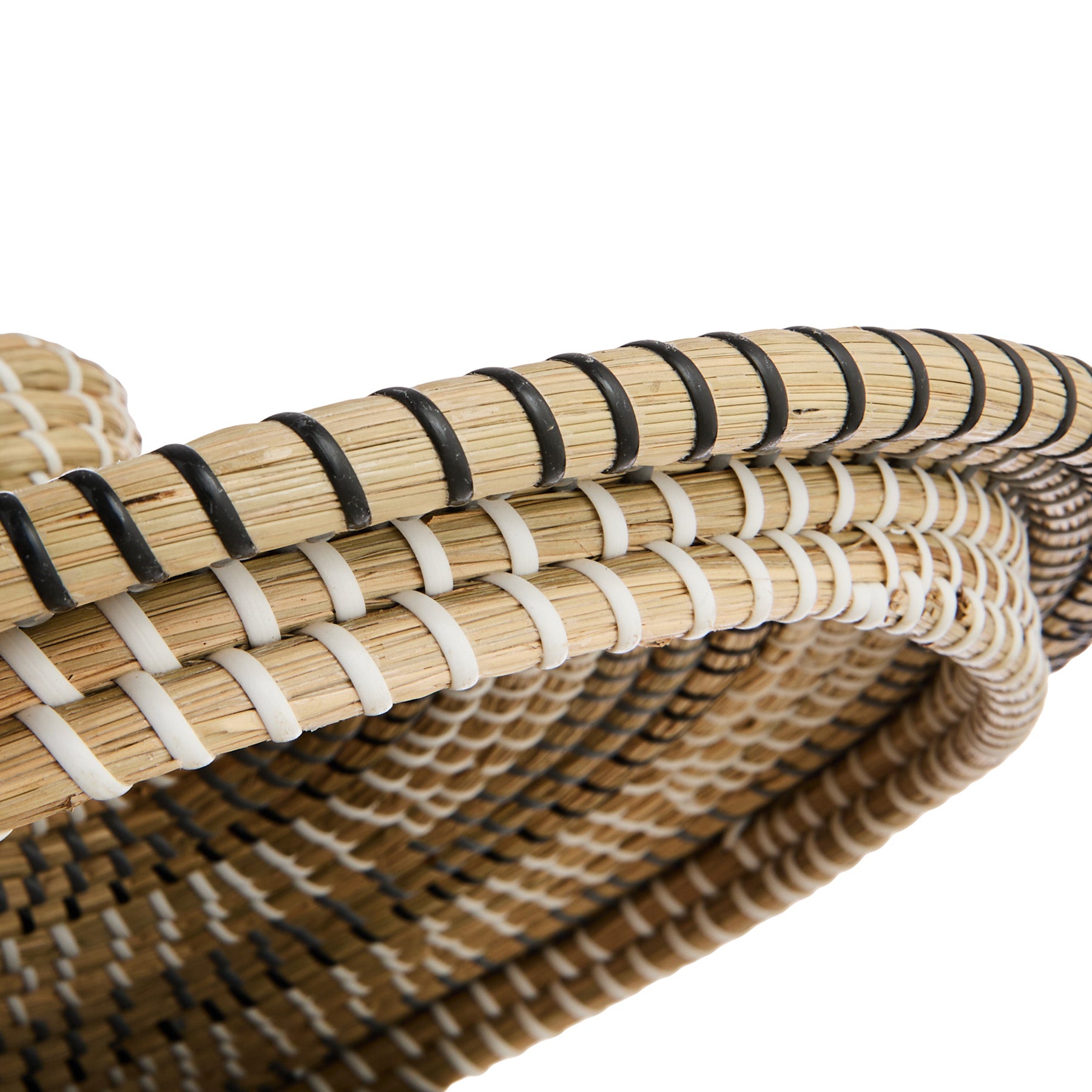 Seagrass Round Storage Basket - Multi, 17.0x17.0x23.4"