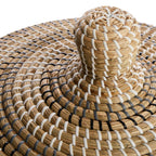 Seagrass Round Storage Basket - Multi, 17.0x17.0x23.4"