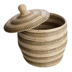 Seagrass Round Storage Basket - Multi, 17.0x17.0x23.4"