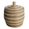 Seagrass Round Storage Basket - Multi, 17.0x17.0x23.4"