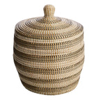 Seagrass Round Storage Basket - Multi, 17.0x17.0x23.4"