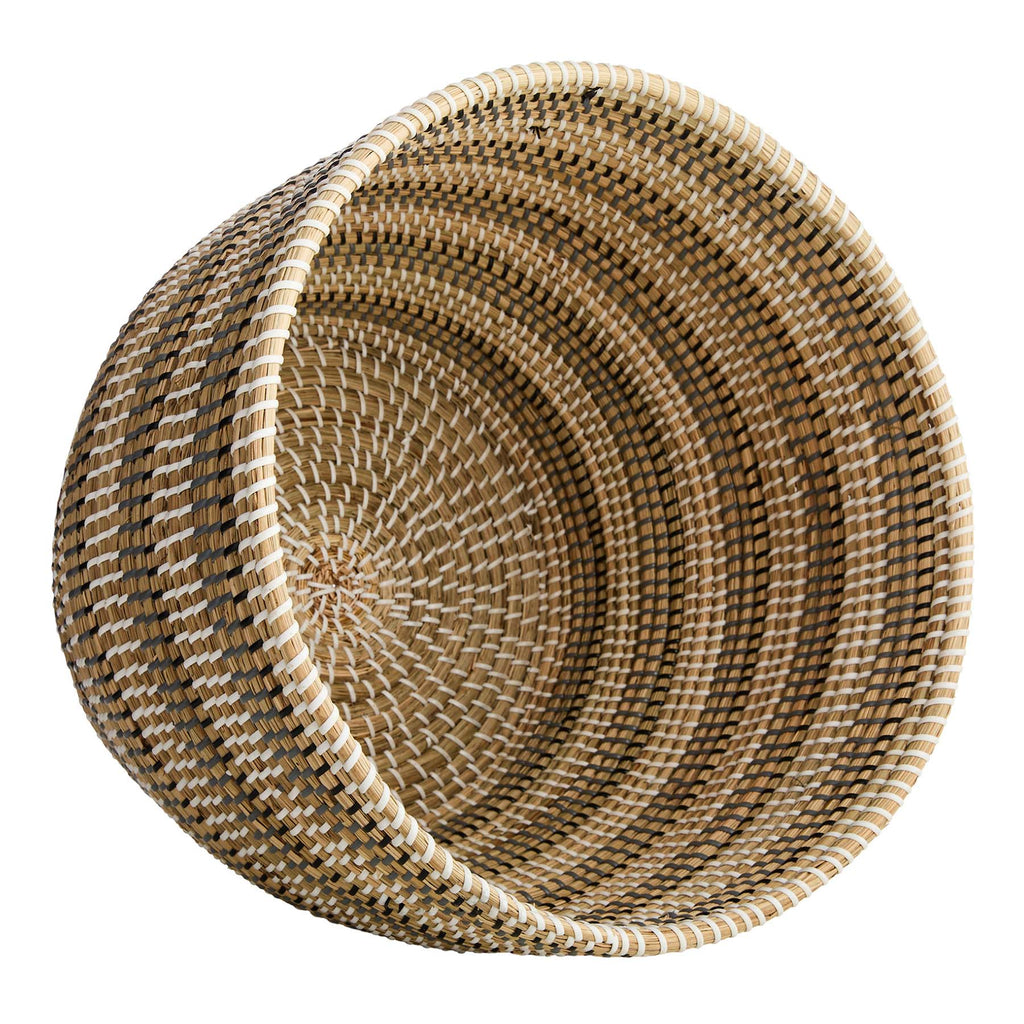 Seagrass Round Storage Basket - Multi, 17.0x17.0x23.4"