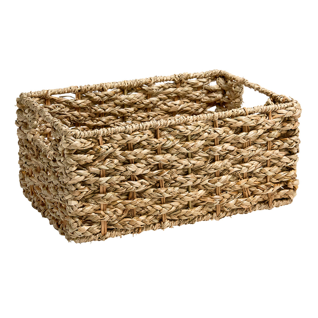 Seagrass Rectangle Storage Basket - Natural, 11.8x8.1x5.3"