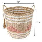 Paper Round Storage Basket - Multi, 13.0x13.0x11.8"