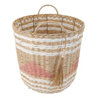 Paper Round Storage Basket - Multi, 13.0x13.0x11.8"