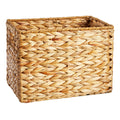 Water Hyacinth Rectangle Storage Basket - Natural, 13.0x9.0x9.5"