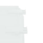 Plastic Rectangle Storage Basket - White, 13.8x9.3x7.9"